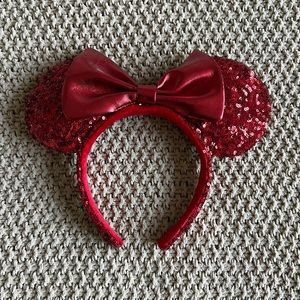 Red sparkly Disney Ears